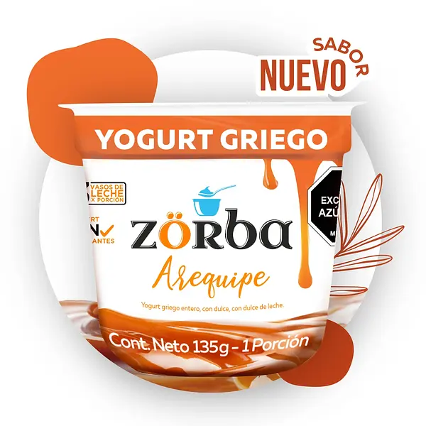 Yogurt Griego Zorba Arequipe 135g
