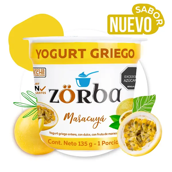 Yogurt Griego Zorba Maracuya 135g