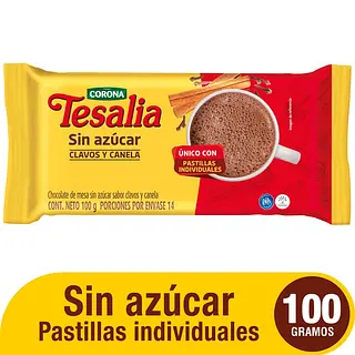 Chocolate Tesalia Clavo Y Canela 100g