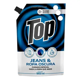 Detergente Top Jeans Y Ropa Oscura Doypack 1800ml