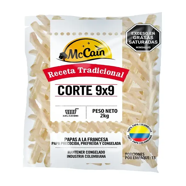 Papa Rapi Papa Corte 9*9 2000g