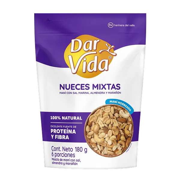 Nueces Mixtas Secos Dar Vida 180g