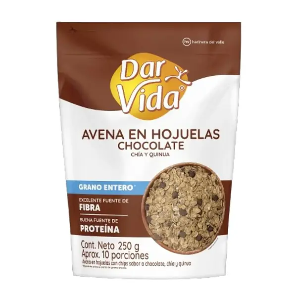 Avena En Hojuelas Con Chocolate Dar Vida 250g