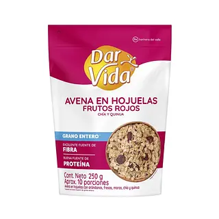 Avena En Hojuelas Frutos Rojos Dar Vida 250g
