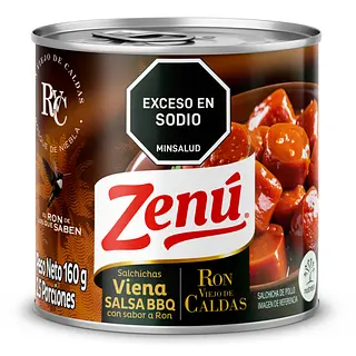 Salchicha Zenu Viena Con Ron 180g