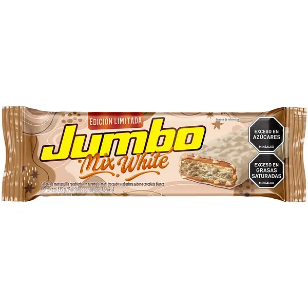 Chocolatina Jumbo Mix White 135gr