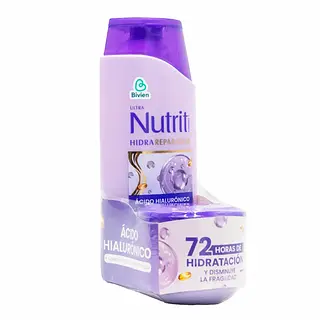 Pack Nutrit Hidrareparador Sh 600ml + T. 300ml