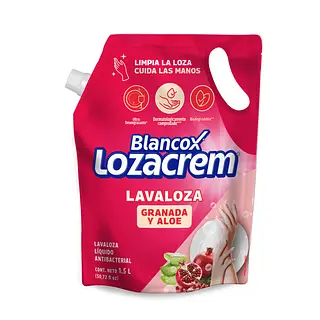 Lavaloza Loza Cream Doypack Granada Y Aloe 1.5l