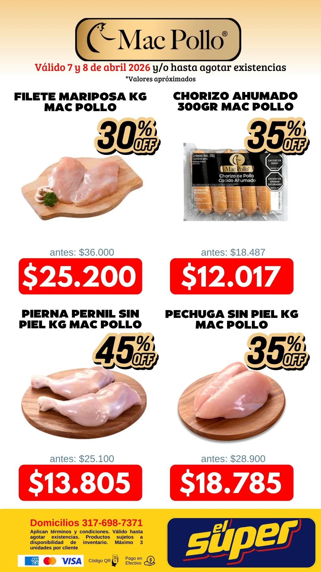 Súper ofertas Mac Pollo 