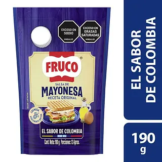 Mayonesa Fruco 190g Doypack