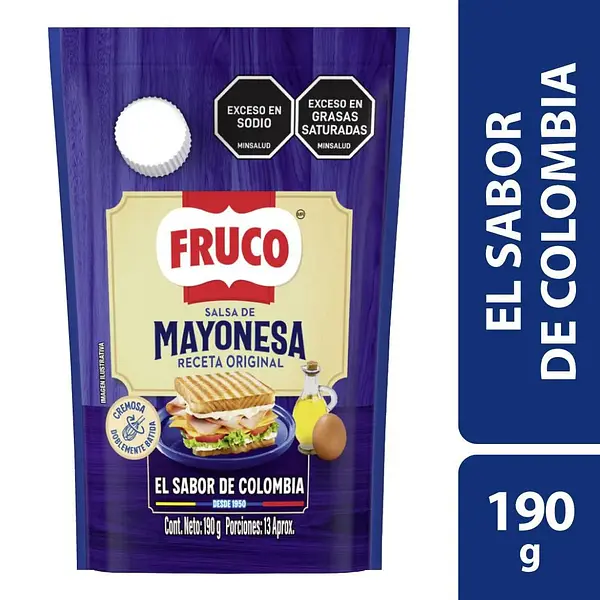 Mayonesa Fruco 190g Doypack