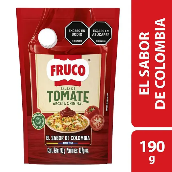 Salsa De Tomate Fruco Doypack 190g