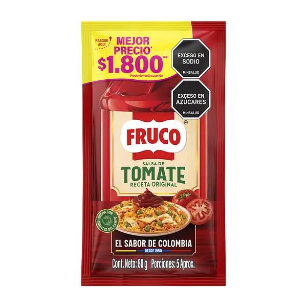 Salsa De Tomate Fruco 80g