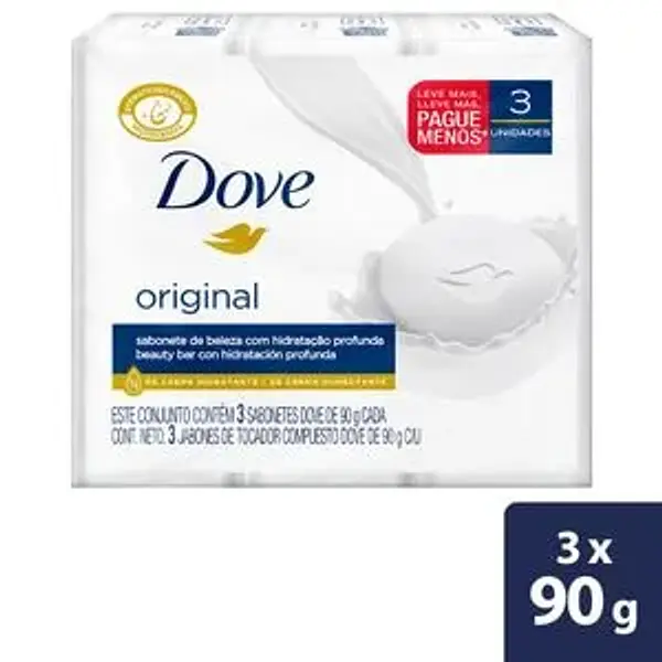 Jabon Baño Dove X 90gr Blanco Tripack