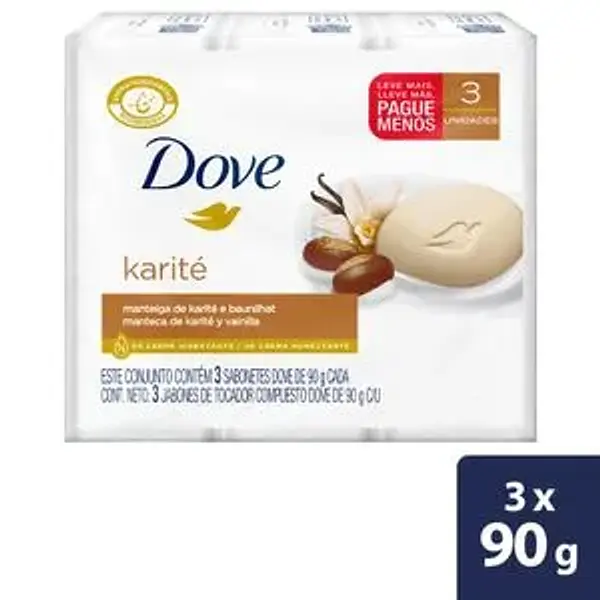 Jabon Baño Dove X 90gr Karite Tripack