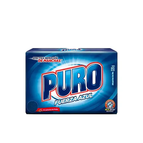 Jabon De Barra Puro Fuerza Azul 320g