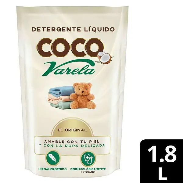 Detergente Liquido Coco Varela 1800ml Doypack