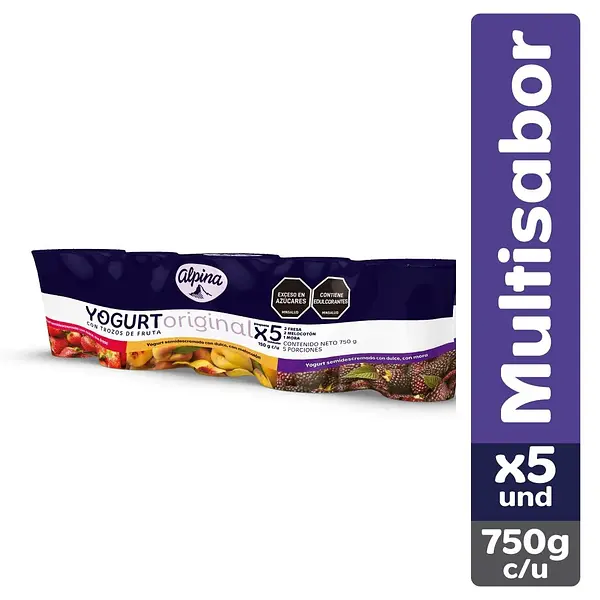 Yogurt Alpina Multisabor 5*150g