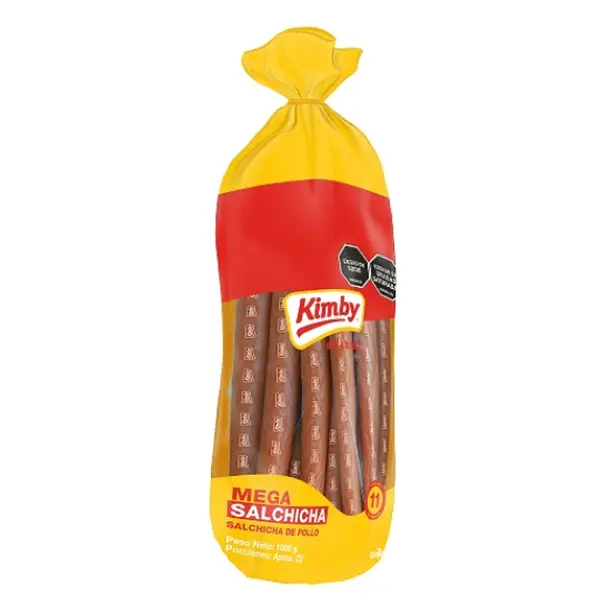 Salchicha De Pollo Kimby Mega 1000gr