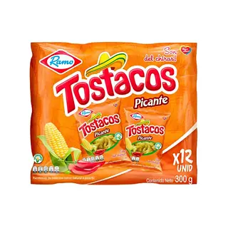 PASABOCAS TOSTACOS PICANTE 12*38G