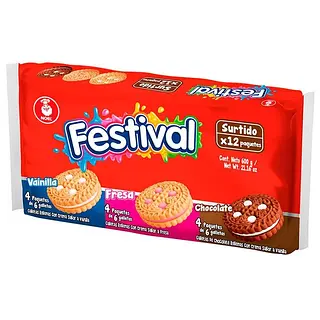 GALLETA FESTIVAL SURTIDA DE 6 12*50G