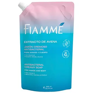 JABON LIQUIDO FIAMME DOYPACK EXTRACTO DE AVENA 900ML